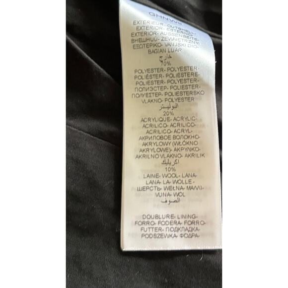 NAF NAF Paris Wool Blend Red & Black Tweed Cropped Jacket Size 4 US 36 FR - Picture 8 of 8